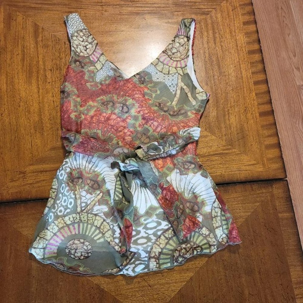 Uniform by John Paul Richard Chiffon Top - Picture 6 of 12